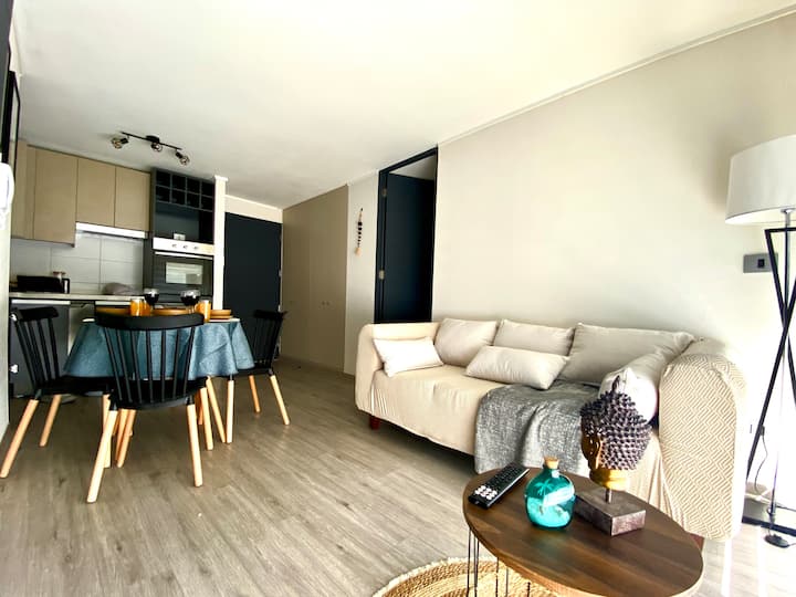 2 Dormitorios, 2 Baños, Parking, Metro, Gym, Wifi - Chile