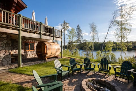 Leech Lake Luxury Cabin | Sauna•Dock•Boat | 12+