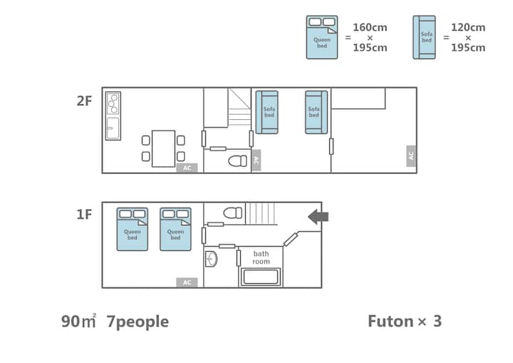 [Haru] Entire Cozy Guest House For 7 Guests - 京都市