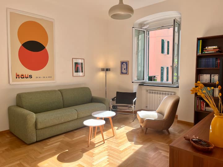 Stylish & Spacious Apartment Near Brignole Station - 제노바