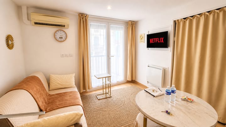 T2 Cosy, Clim/wifi, Castillet, Parking Facile - Perpignan