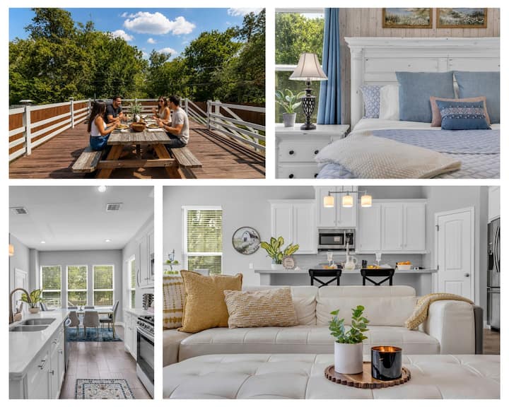 Modern - King Suite - Bbq Pit - Deck - Sleeps 10 - 休斯敦