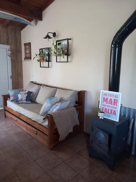 Popular Airbnb listing: House 150 meters from the beach in Chapa, large patio. in Colonia Chapadmalal