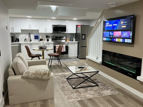 Popular Airbnb listing: Modern Private Basement Suite - A Home Away in Edmonton