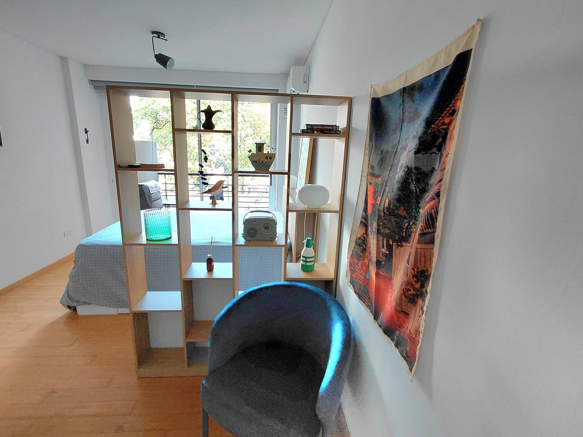 Studio apartment in Belgrano facing Plaza Alberti