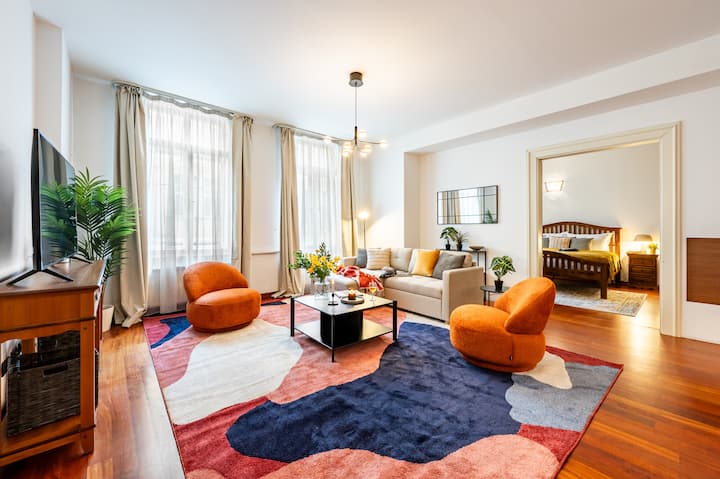 3bdr Apt. W/ Ac • Desk • 100mb Wifi • New Town - Praga