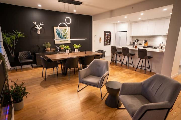206 | Condo Moderne | Piscine & Vue Fleuve - Baie-Saint-Paul