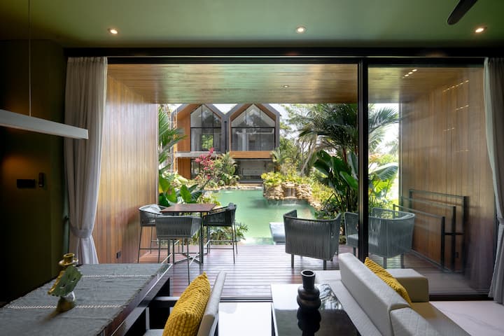 Ricefield Lagoon 1br Villa 3 Mins To Ubud Center - Ubud