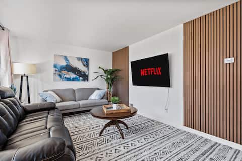 Stylish 4BR • Walk to Metro • Sleeps 9 + Games