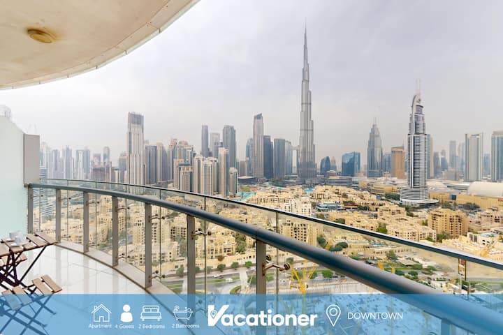 Premium 2 Bed -Iconic Burj Khalifa View I Downtown - Dubai