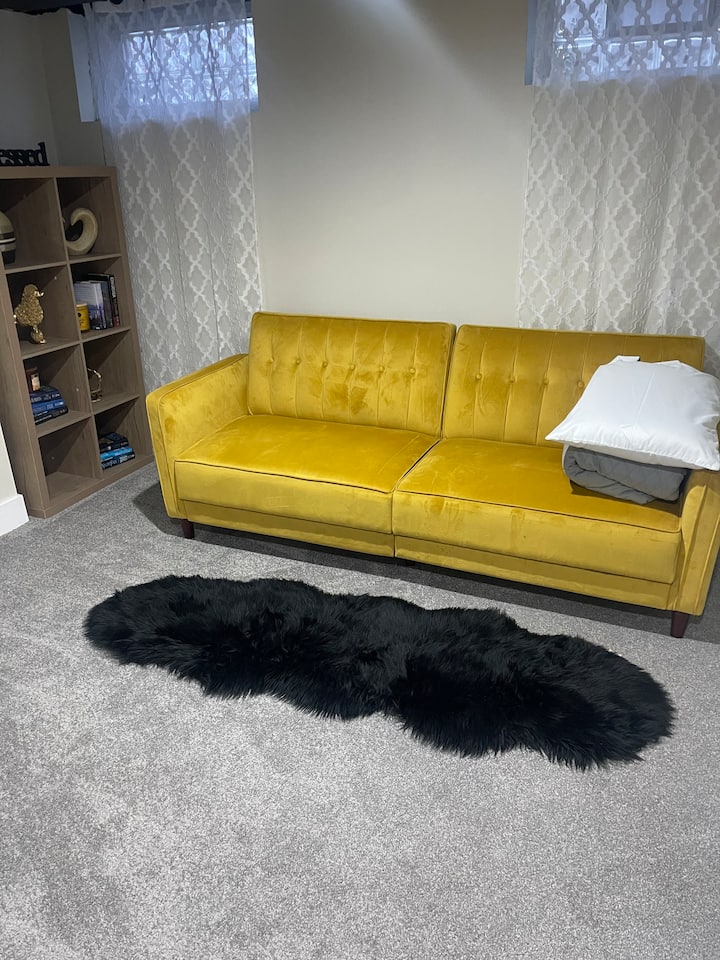 ห้องนอนนี้มีเตียงโซฟา!