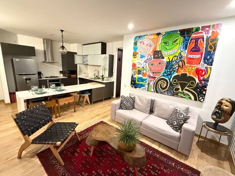 Top Airbnb: Comfortable, safe near Virrey Park, 2 rooms, 2-4X en Chapinero