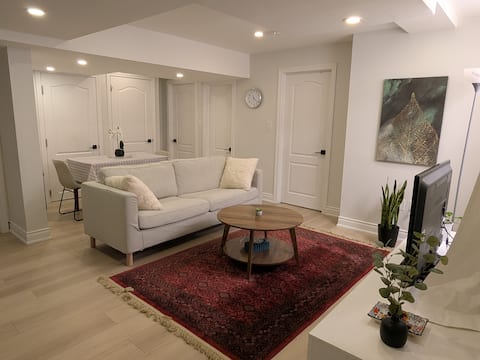 Popular Airbnb listing: New Basement Unit. Private Entry•One Car Parking in Waterloo