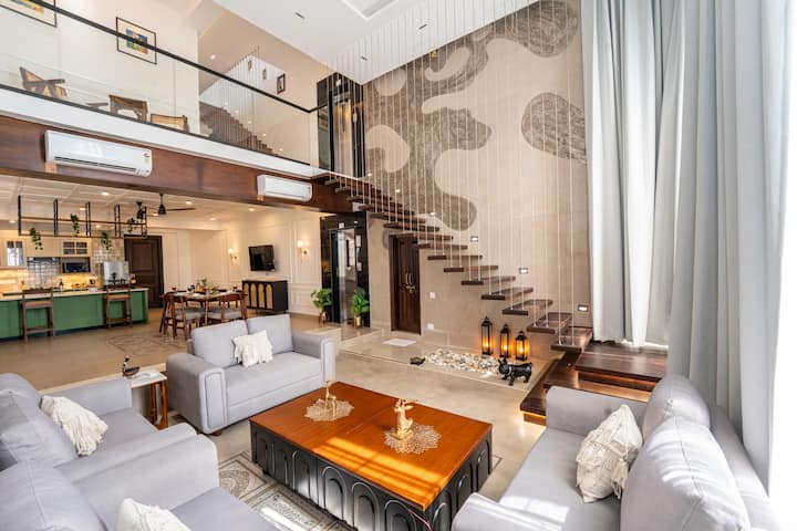 This is the double height Living room on the ground floor.