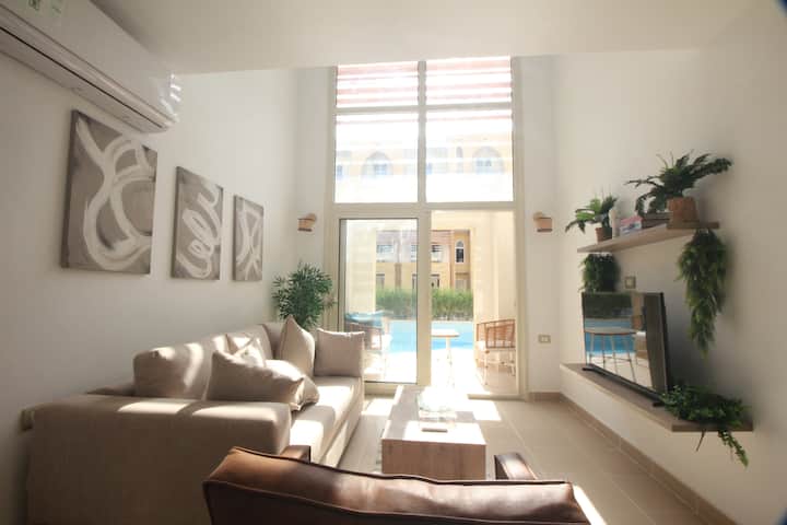 Modern Sahl Hasheesh Pool Duplex | Beach & Wi-fi - Hurgada