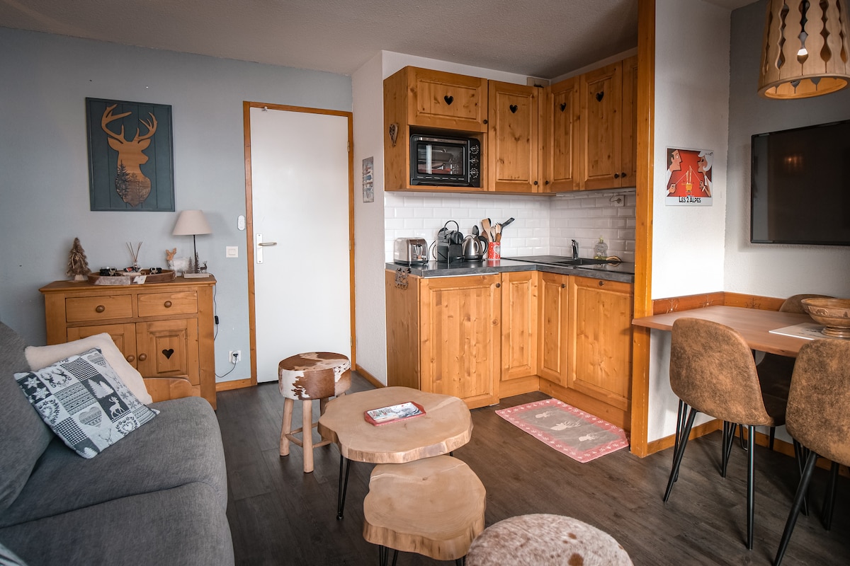 Balcon des neiges — appartement 4 personnes au pied des pistes aux 2 Alpes — photo 2