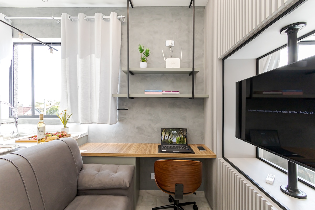 Imóvel de sucesso: studio in the botanical garden | Home Office | comfort em Jardim Botânico