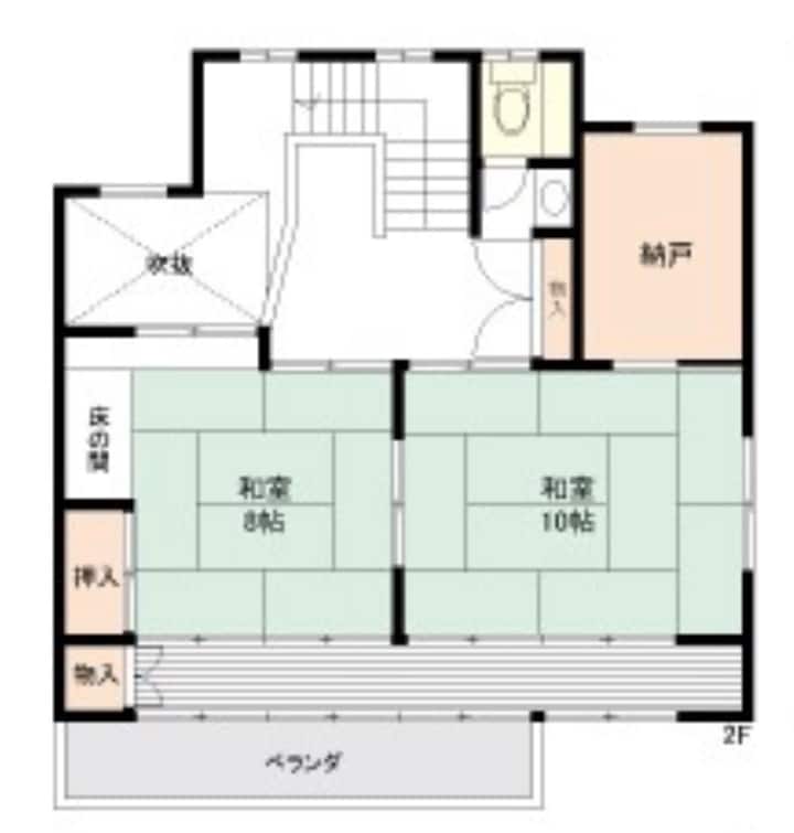宇都宮オリオン通り*泉町徒歩5分/最大12名/貸切一軒家/駐車場1台無料/県庁前/観光出張合宿にも* - Utsunomiya