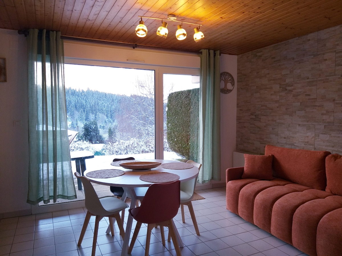 Annonce Airbnb populaire: Ground floor apartment Le Natureva 2 to 5 people à Gérardmer