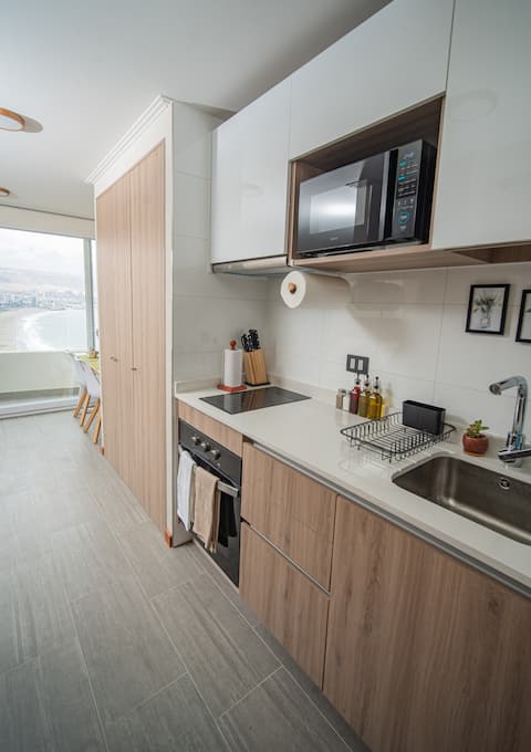 Top Airbnb: Apartment in Peninsula - View of Playa Brava in Tarapacа Region