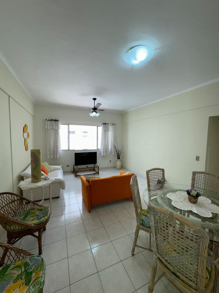 Apartamento à 150m Da Praia Tombo Ar Condicionado - 산투스