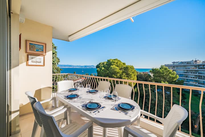 2 Chambres Vue Mer-très Proche Plages, Centre-clim - Antibes