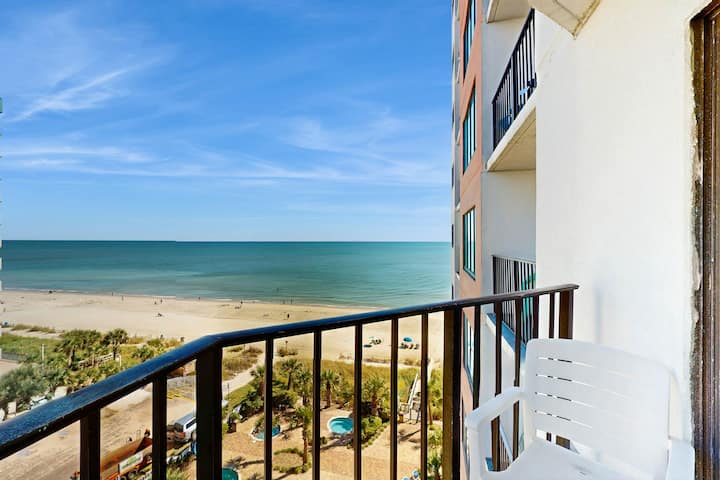1br Oceanview Condo With Balcony, Pool & Hot Tub - Ripley's Aquarium of Myrtle Beach