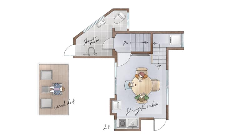 Tiny House /Ocean View|sauna/firepit/bbq/2 Queens - Date
