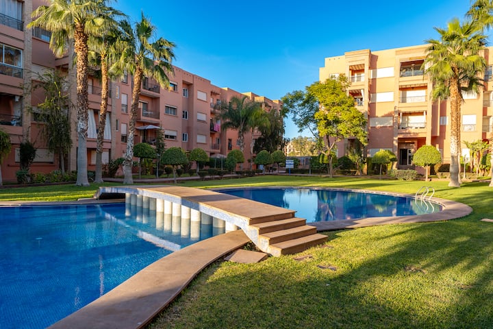 Oasis Moderne | Pool & Fitness, 5min De Guéliz - Marrakesch