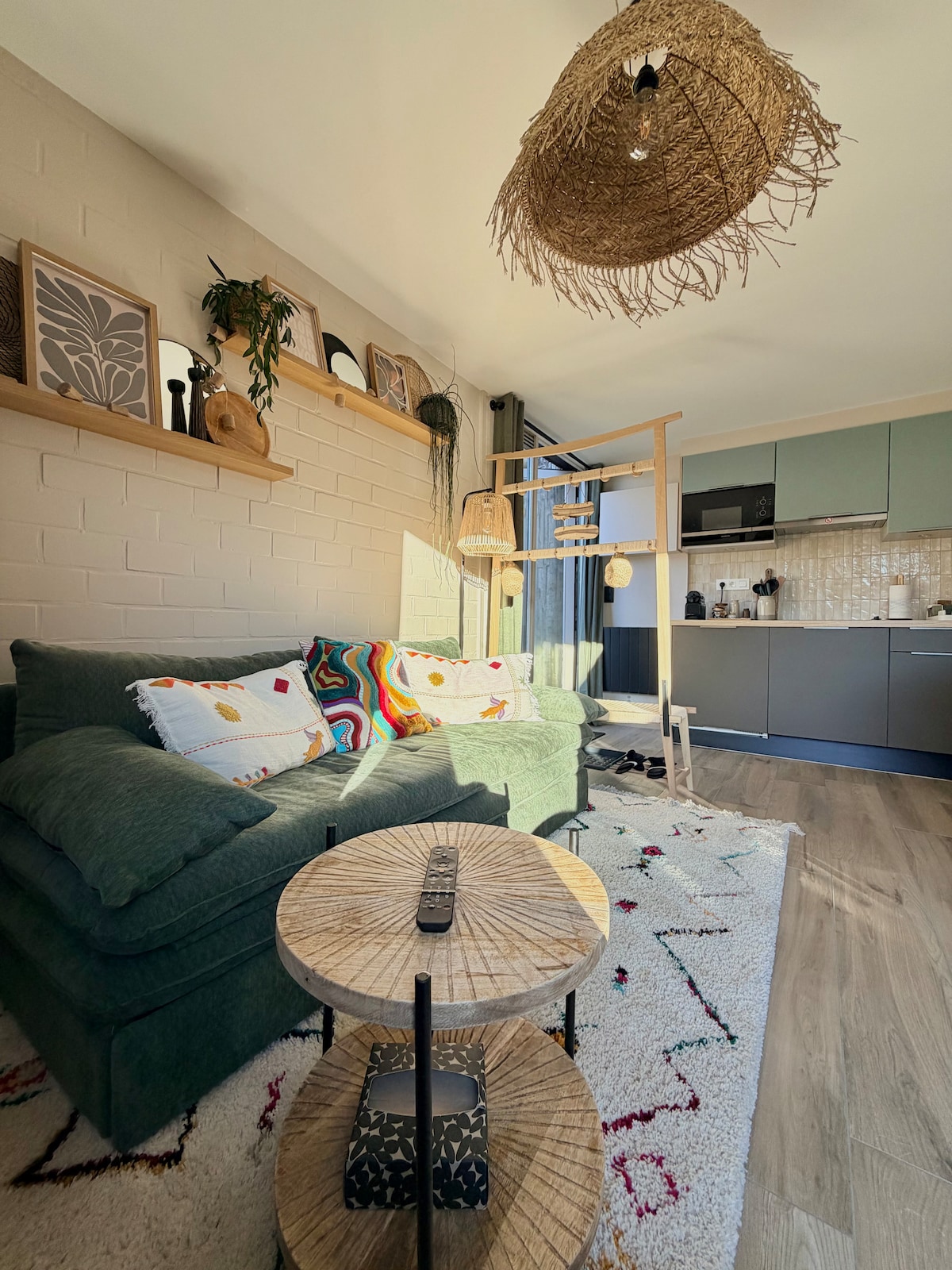 Successful Airbnb property: Bohemian chic studio with terrace facing the lake in Luxembourg