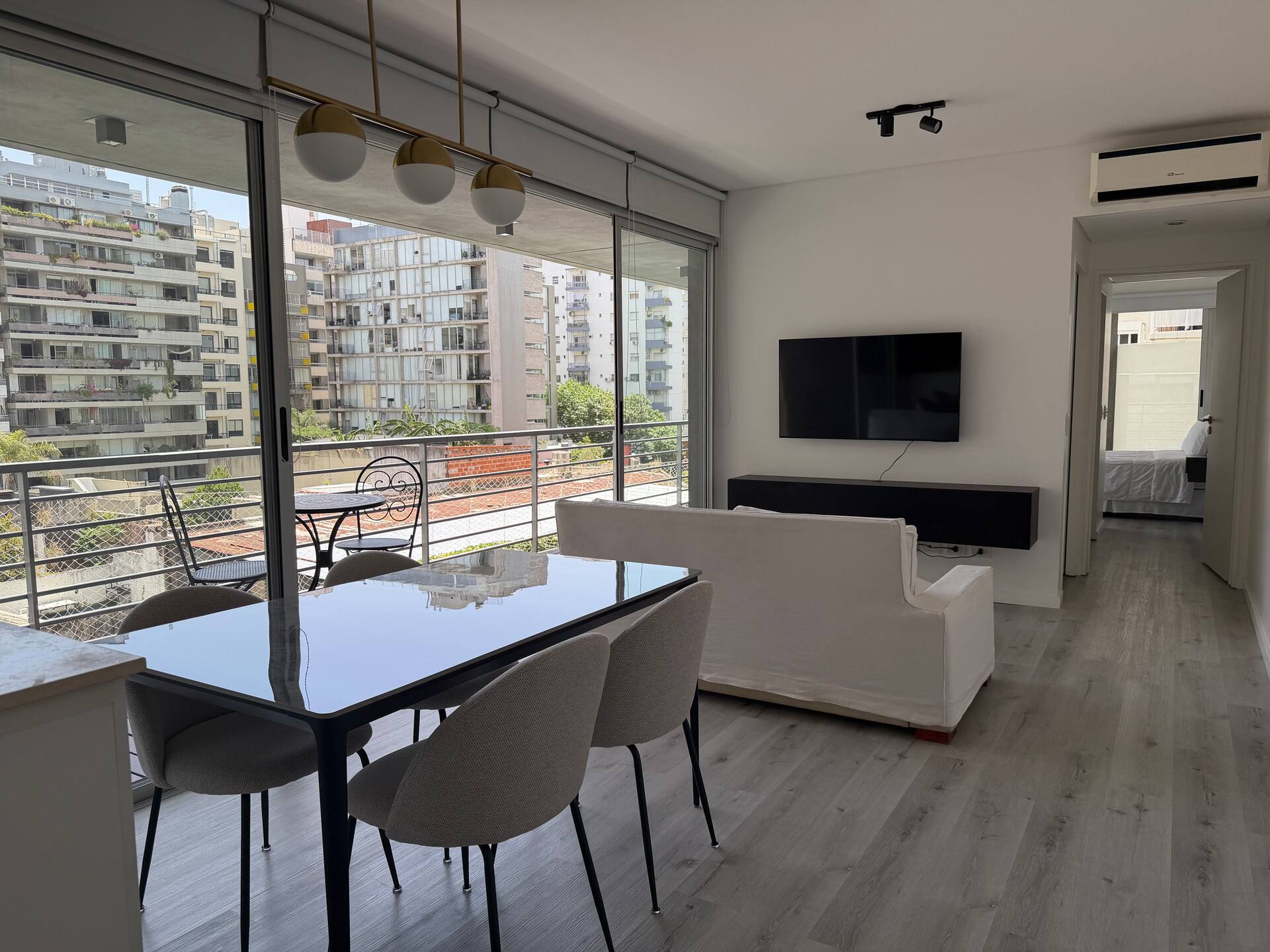 Departamento amoblado con balcón en Palermo