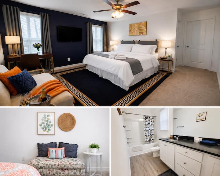- Serene Room/ King-bed + Private Bathroom - Charlotte, NC