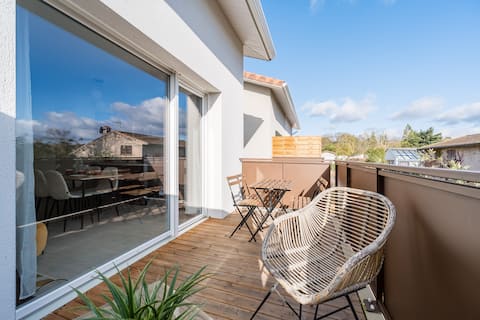 Cozy renovated 3-room apartment – quiet & close to the center of Bruguières
