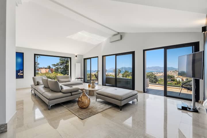 Villa Belvedere • 7-bedroom & Sea View Near Center - Cannes