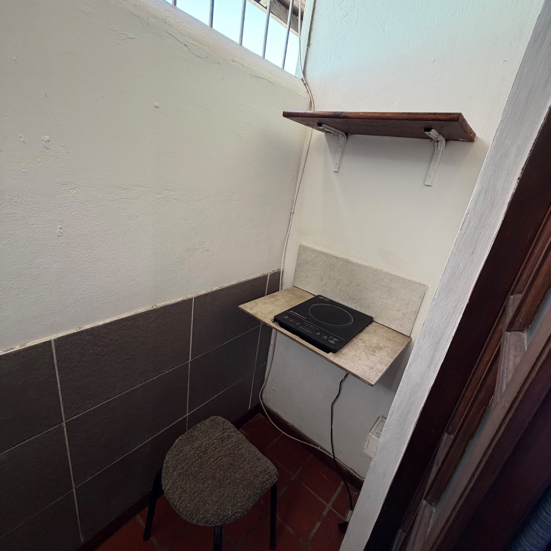Ambiente con terraza y kitchenette en Palermo