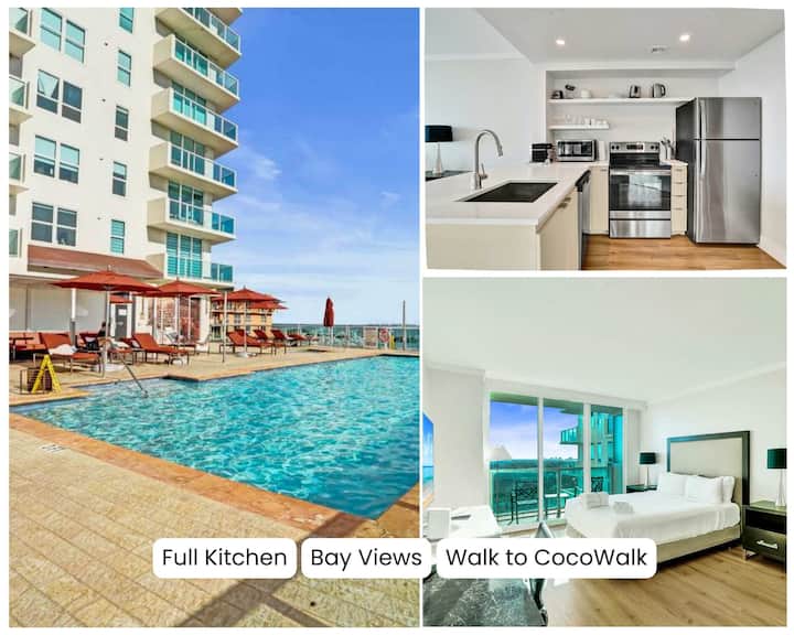 Miami Studio W/ Bay Views | 20th Floor Arya - Coral Gables, FL