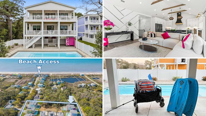 Memorial Weekend Available! 8 Bdrm | Private Pool - Oak Island, NC
