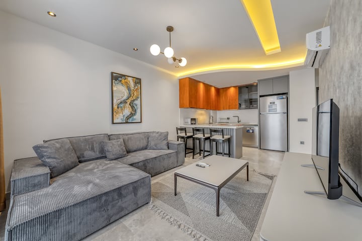 Modern 1+1• Havuzlu Rezidans• 250 M Denize• 5.kat - Alanya
