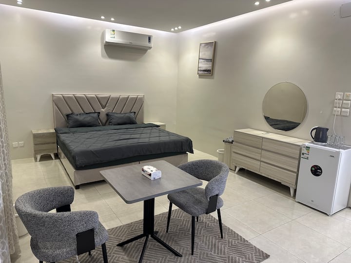 Blue Ground Riyadh Almalqa View Studio is a spacious modern ground floor with a separate ...