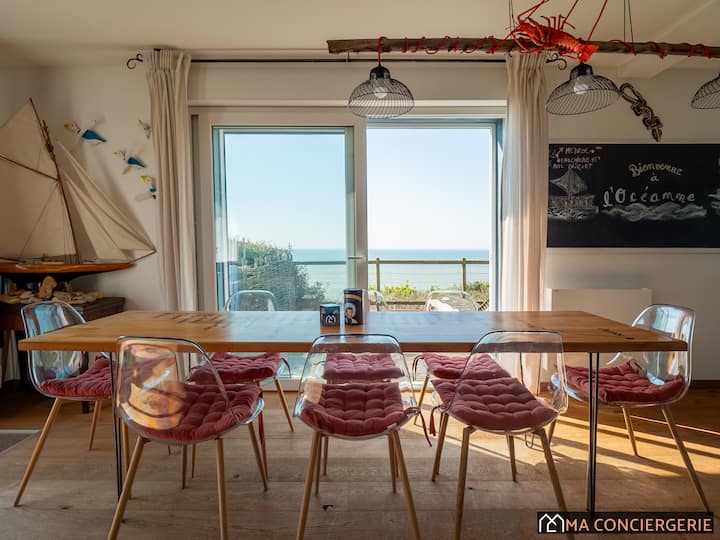 L'océanne - Maison Vue Mer Pour 7pers - Équihen-Plage