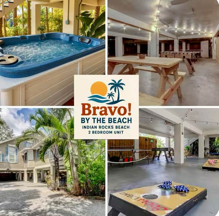 Bravo By Thebeach•family•hottub•3bed2bath•game•pet - Indian Rocks Beach, FL