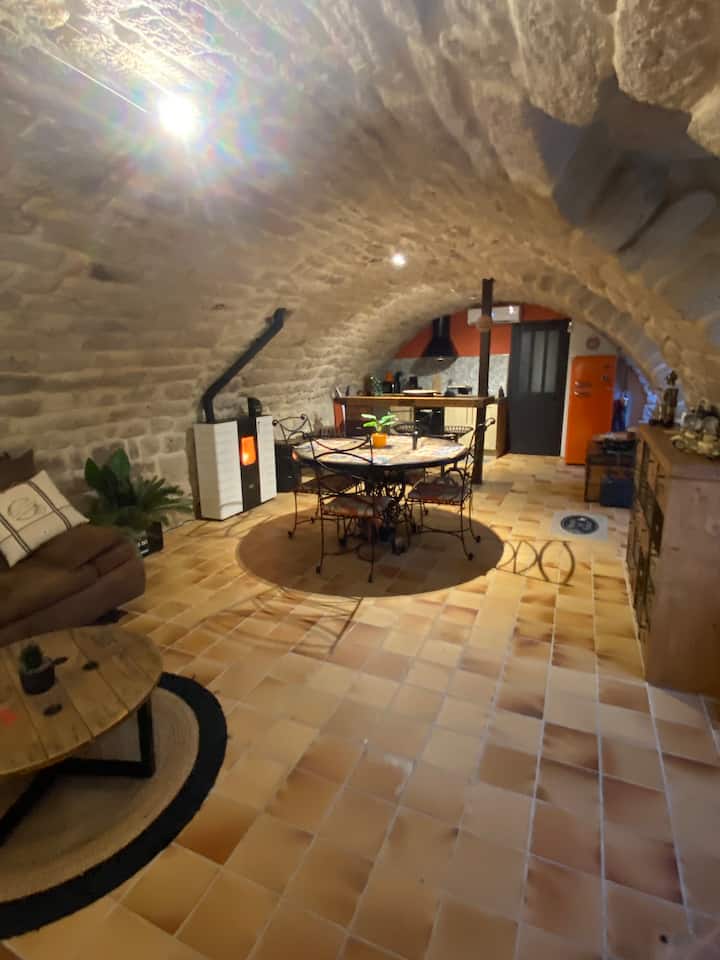 Maison En Pierre Ardèche Authentique Avec Jardin - Joyeuse