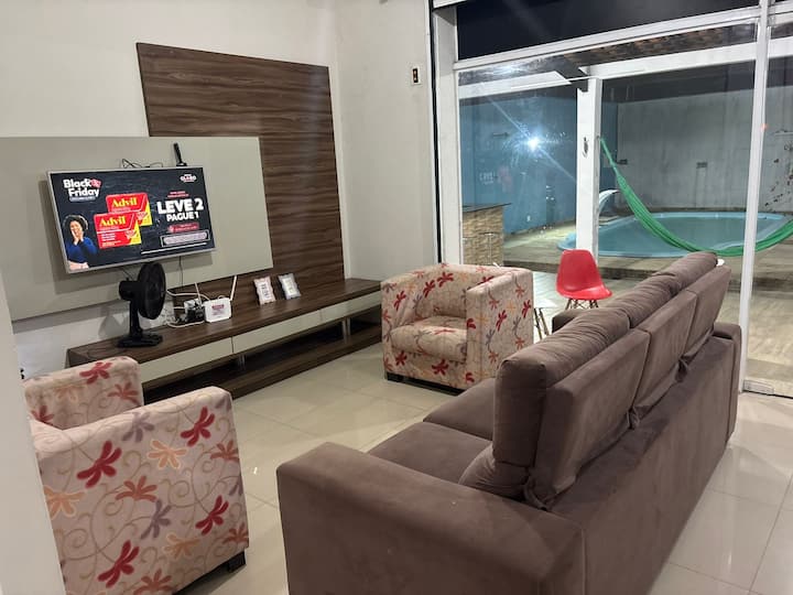 Casa Com Piscina 3 Quarto Próx Praia 10 Pessoas - Sao Luis, Brazil