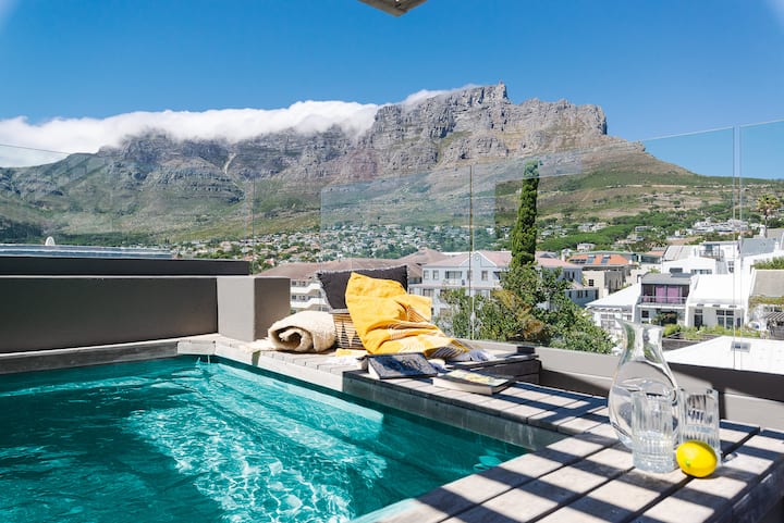 Illustration of Penthouse Apartments With Private Pool Table