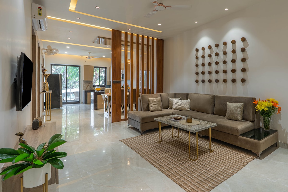 Modern living room interior after home renovation