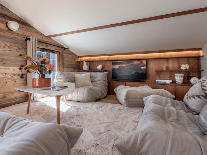 Demi Chalet Rénové - 3 Chambres - Vue Montagne - Megève
