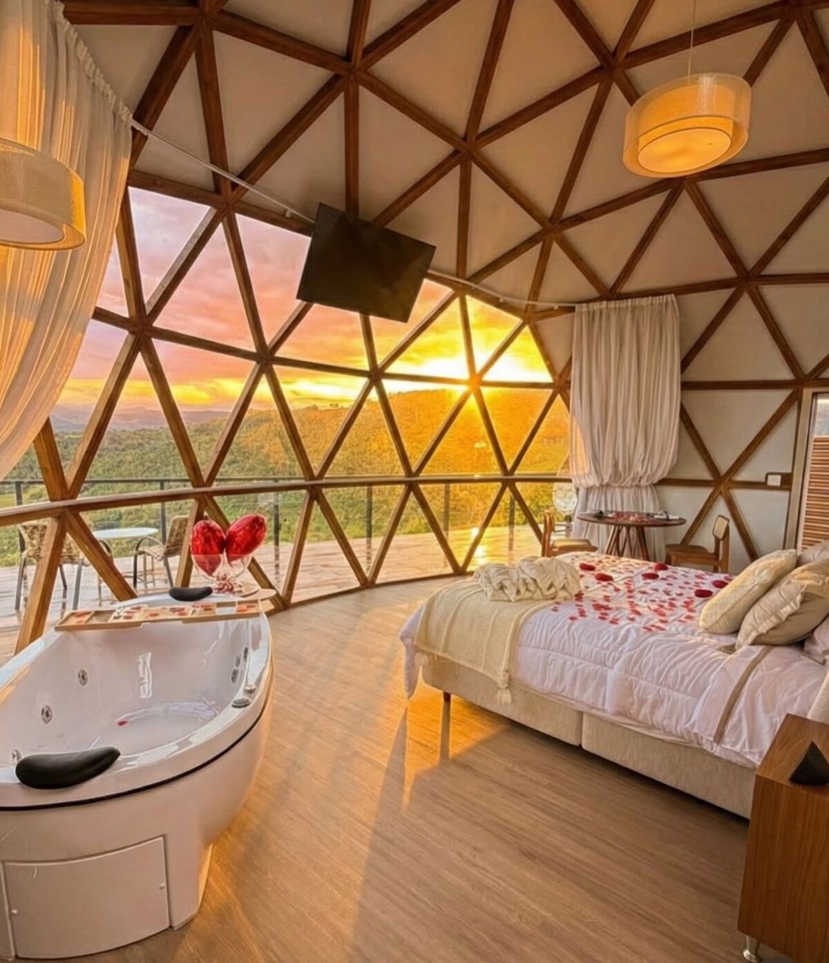 Domo Terapia Pôr do Sol - Sua experiência única - Casas de cúpula
