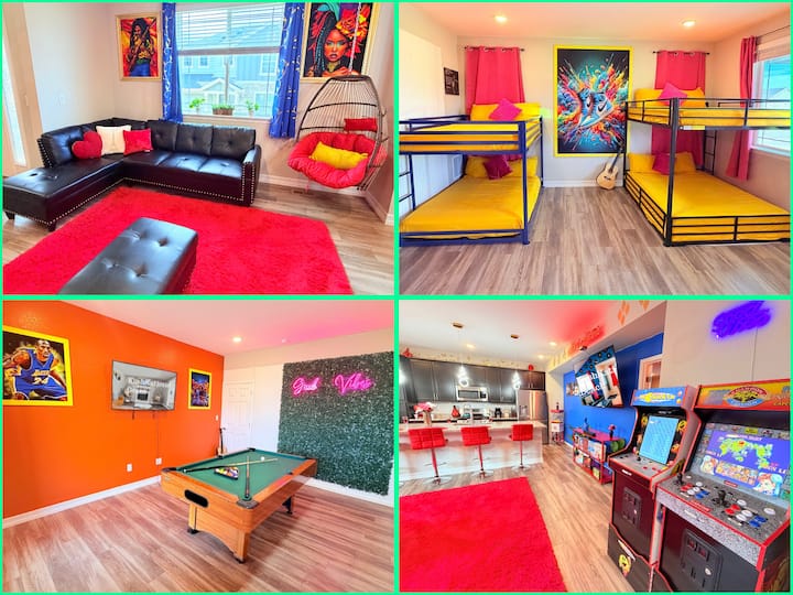 420 5br Ps5 Pooltable Gamearcade Near Golf Course - Brighton, CO