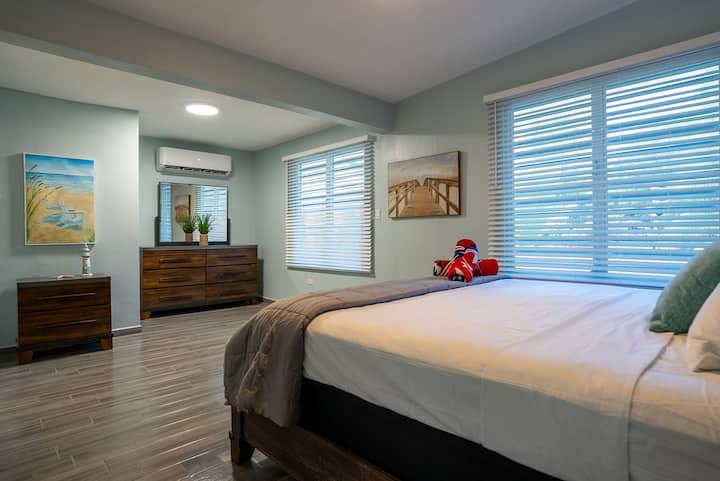 Suite 3 (Upstairs) - Primary bedroom with en suite bathroom