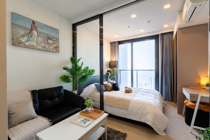 High Floor City View | Asoke Rama9 Mrt | Long Stay - 태국